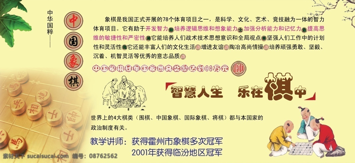 象棋 培训 宣传单 棋文化 单页 培训班 象棋培训 智力开发 dm宣传单 广告设计模板 源文件