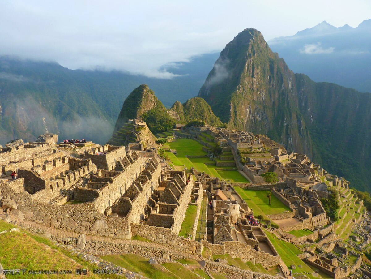 美丽 自然 度假 胜地 马丘比丘 秘鲁 印加 旅游 架构 漂亮 好看 绿色 高山 天空 美丽的 度假胜地图片 度假胜地 自然景观 山水风景