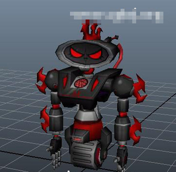 单 轮 机器人 3d模型 火焰 单轮 3d模型素材 游戏cg模型