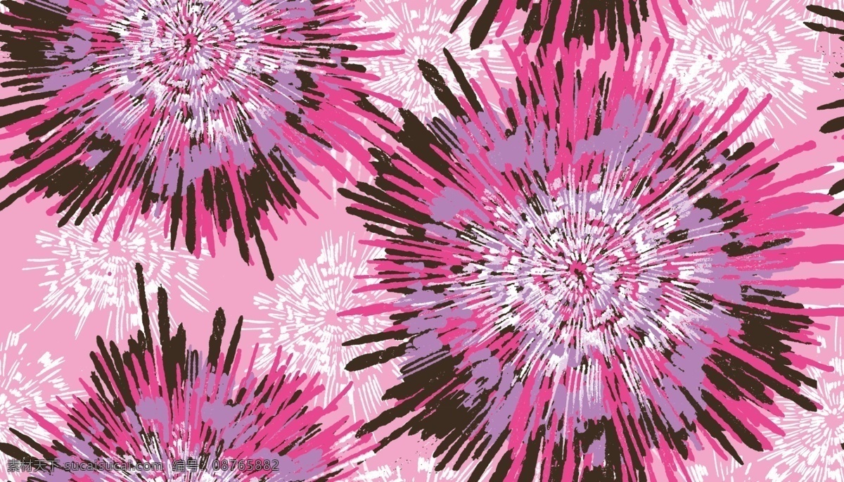 红烟花 煅袒 紫色