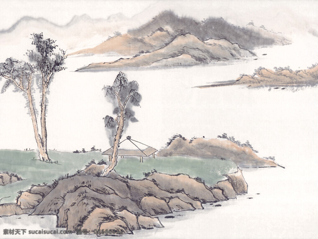 山沟免费下载 山顶 山峰 山峦 山脉 中华艺术绘画 山沟 峰回路转 文化艺术