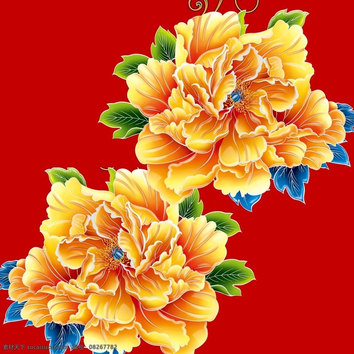 牡丹 牡丹花 国花 富丽 红色 尊贵 背景 背景素材 底纹边框 背景底纹