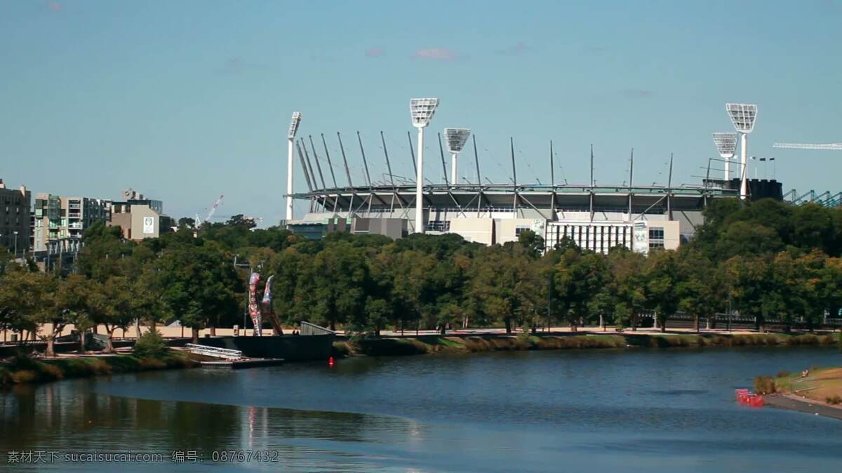 墨尔本板球场 摘要 自然 城镇和城市 体育场 板球 地面 理由 草 小门 蝙蝠 测试 运动 球 太阳 澳大利亚 墨尔本 水 湖 树 船 旅行者