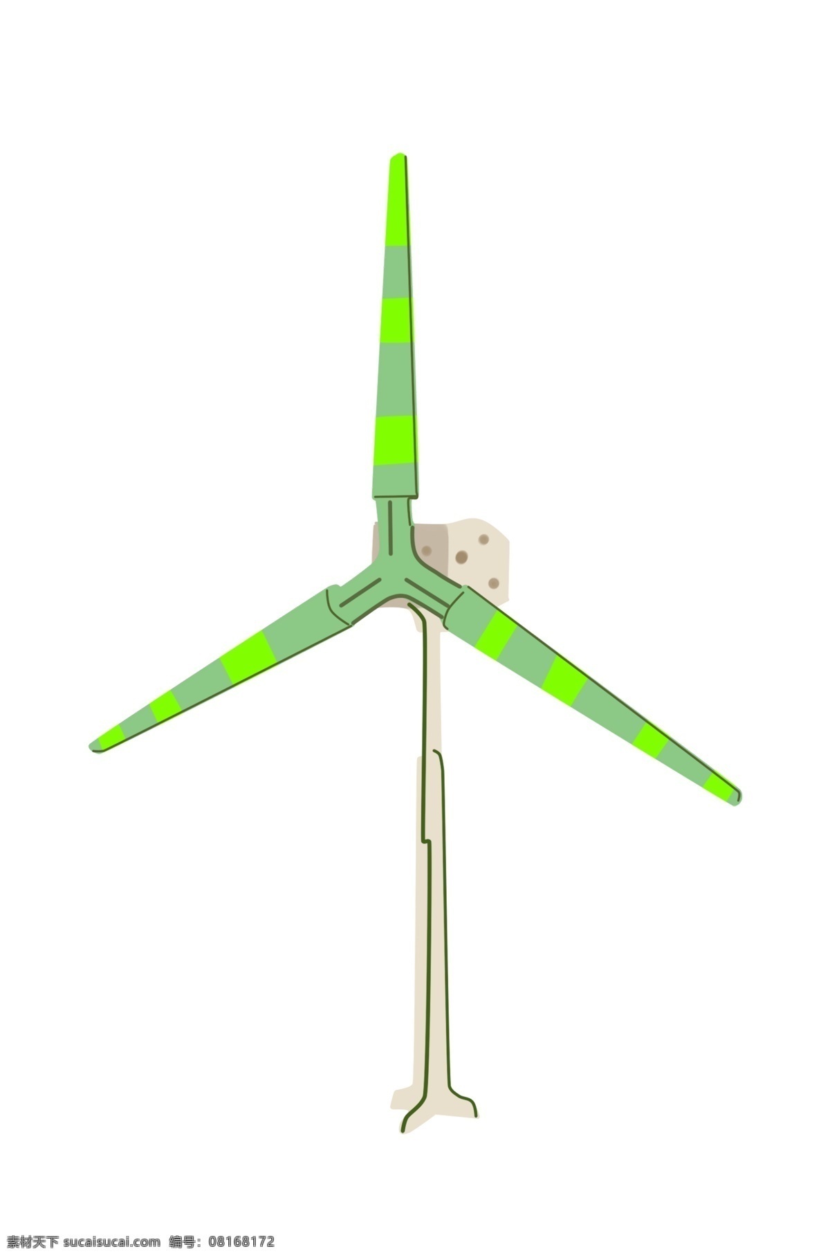 彩色 风车 环保 插画 绿色的风车 卡通插画 风车插画 风车环保 风力发电 彩色的风车
