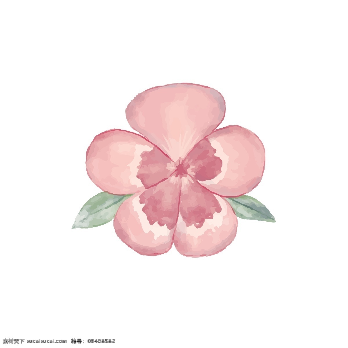 卡通 手绘 花朵 矢量 卡通的 手绘的 卡通花朵 卡通的花朵 手绘花朵 手绘的花朵 粉色花朵 粉色的花朵 绿色叶子 绿叶