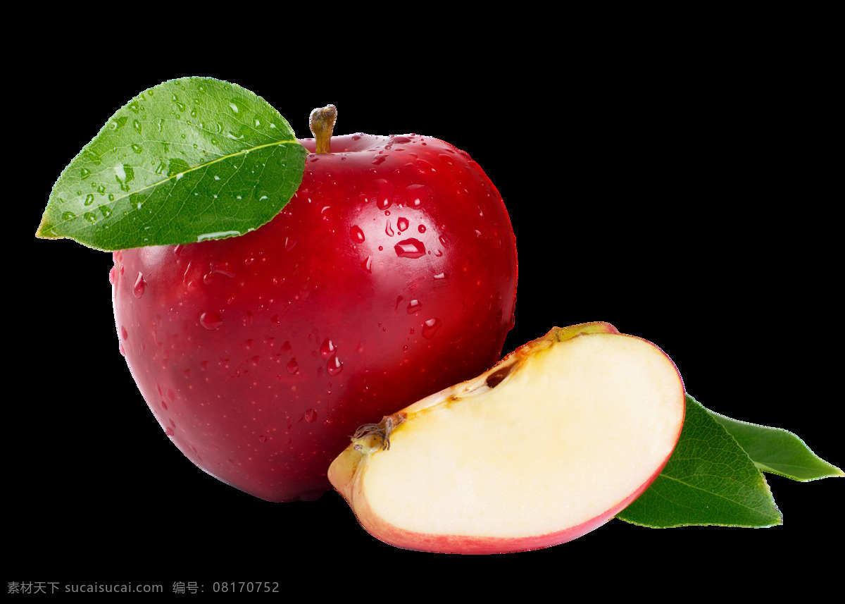 红苹果图片 红苹果 苹果 切开苹果 大红苹果 透明底苹果 摄影模板 其他模板