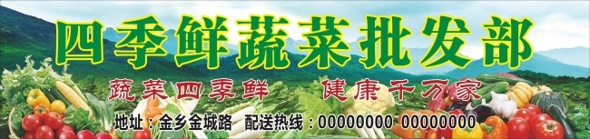 蔬菜批发 蔬菜 批发部 蓝天 绿色 健康 新鲜