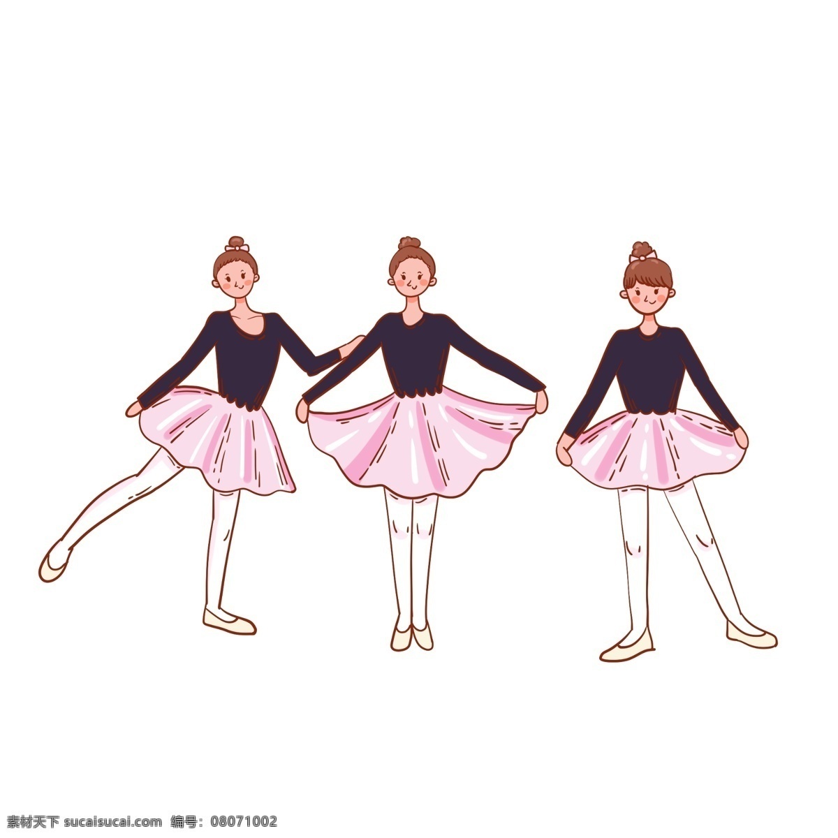 跳舞 人 卡通女孩 裙子 芭蕾舞 舞蹈 灵感 设计素材 收集