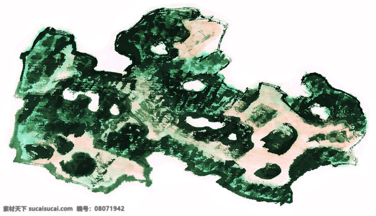 群峦免费下载 风景 古画 镂空 山石 文化艺术