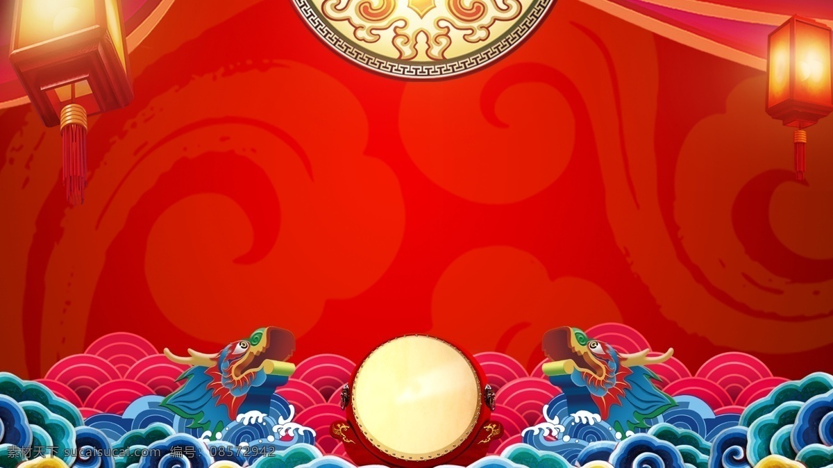 过年 龙背 景 banner 中国 风 龙 背景 中国风