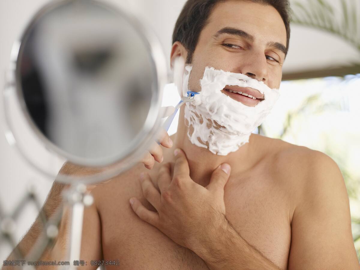刮胡子 魅力 男士 外国男性 男人 魅力男士 剃须 刮胡须 生活人物 人物图片