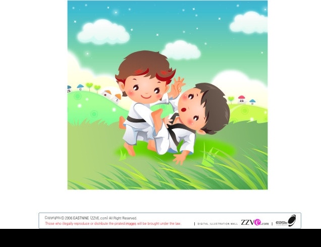 精美 儿童 运动 插画 矢量人物 儿童幼儿 矢量图库