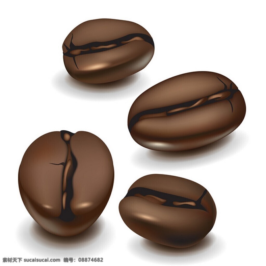 咖啡豆 矢量 咖啡 饮料 coffee 矢量素材