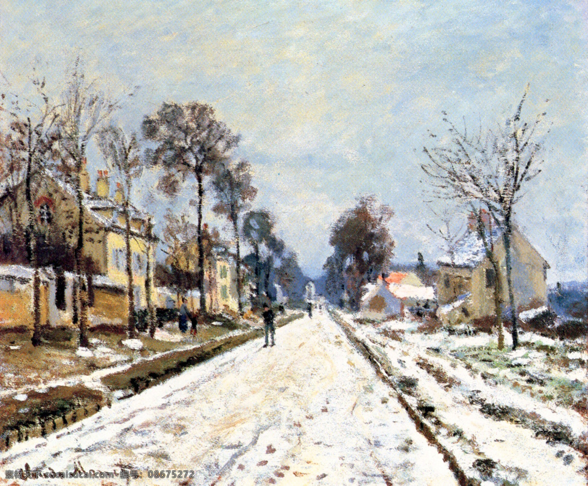 白雪 白云 道路 房子 风景 风景油画 绘画书法 建筑 印象派 油画 设计素材 模板下载 印象派油画 欧美油画 英国 英国油画 油画作品 油画风景 欧洲油画 大师作品 当代 艺术家 作品 画家作品 西方油画 经典油画 天空 树木 植物 人物 雪地 二 文化艺术 家居装饰素材