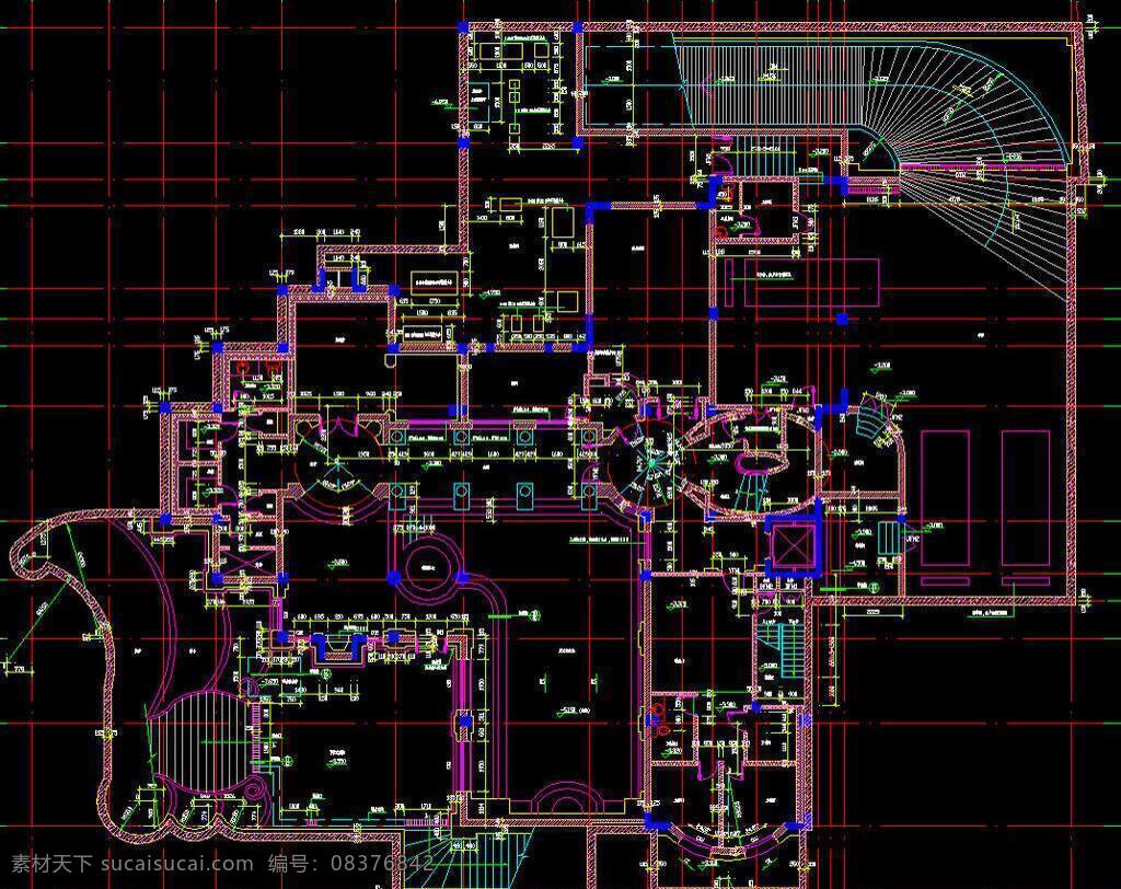 cad 别墅 公馆 环境设计 建筑设计 立面图 平面图 剖面图 施工图 室内设计 太仓 东海 地下室 平面 dwg 图纸 装修 装饰 私宅 别业 别墅图纸大全 源文件 cad素材 室内图纸