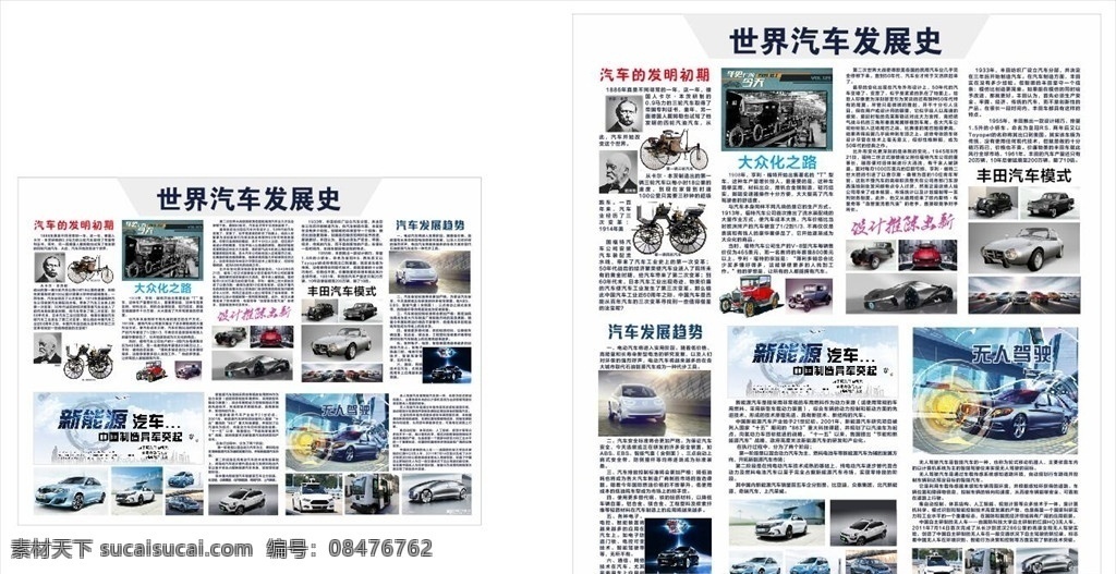 世界 汽车 发展史 背景板 品牌展板 新能源 历史 展览