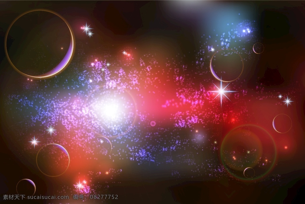 梦幻太空地球 太阳 地球 动感 光线 星球 星空 光点 太空 时尚 潮流 梦幻 背景 矢量 太空背景 底纹背景 底纹边框 背景底纹 矢量素材 移门图案