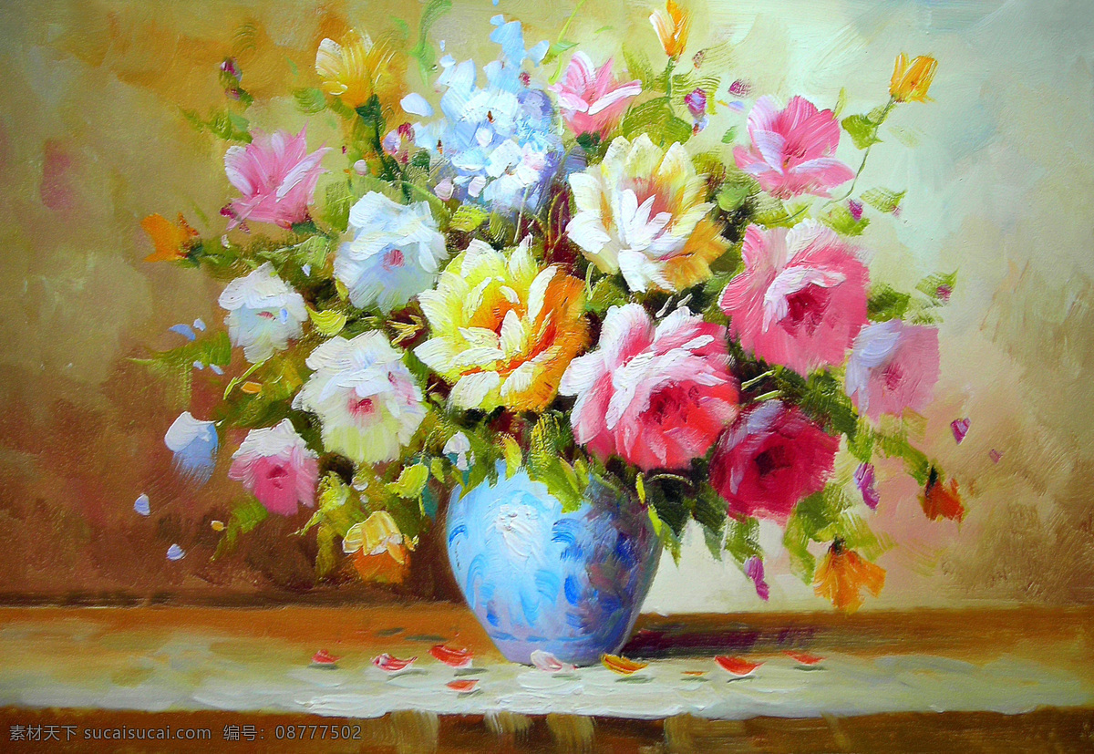 传统文化 大图 挂板 花 花瓶 绘画 绘画书法 静物 油画 花卉 设计素材 模板下载 油画花卉 欧洲油画 手绘 油花 装饰画 无框画 扫描 清晰 写真 喷绘 印刷 文化艺术 油画系列 装饰素材