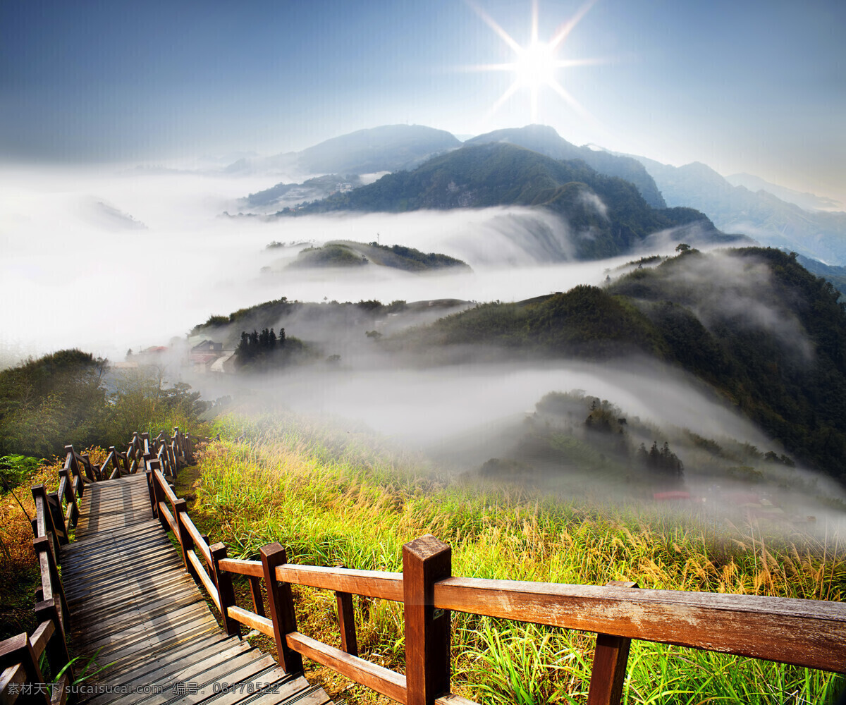 山脉 云海 风景 山脉风景 阶梯 山峰美景 自然风景 美丽风景 美景 景色 山水风景 风景图片