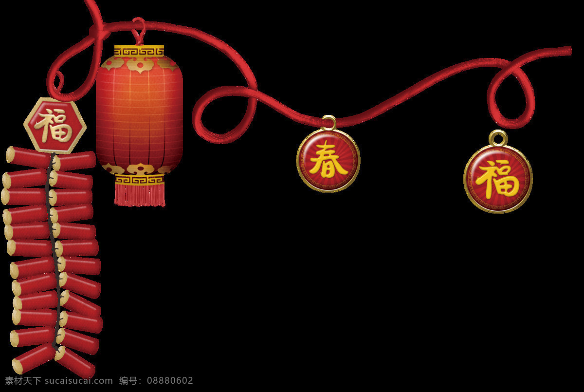 手绘 卡通 鞭炮 炮竹 元素 2018 除夕 春 春节 恭贺新春 贺岁 年夜饭 喜庆 新年快乐 烟花