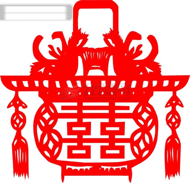 喜字 灯笼 花纹 矢量图 其他矢量图
