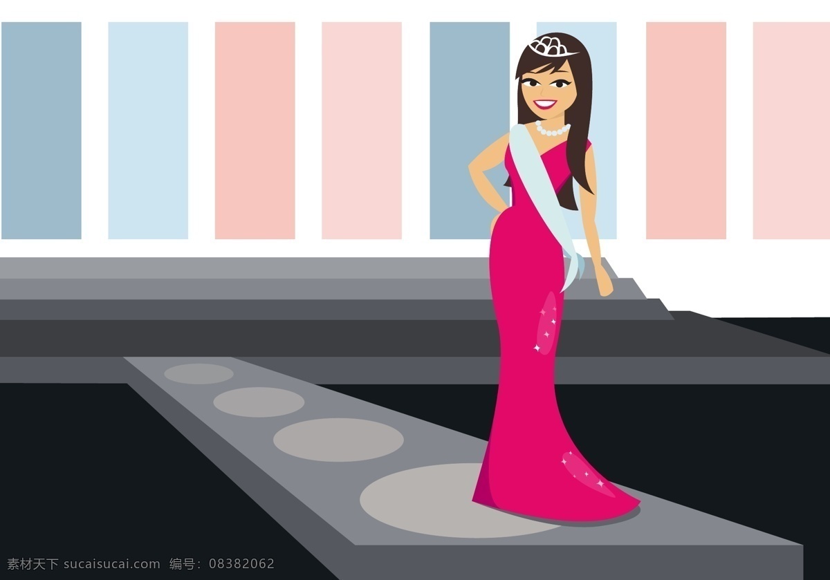 自由 盛会 向量 冠美 选美 白色 公主 皇后 女 背景 头饰 美丽 赢家 配件 时尚 珠宝 服装 比赛 有光泽 小姐 钻石 女孩 女人 粉红色