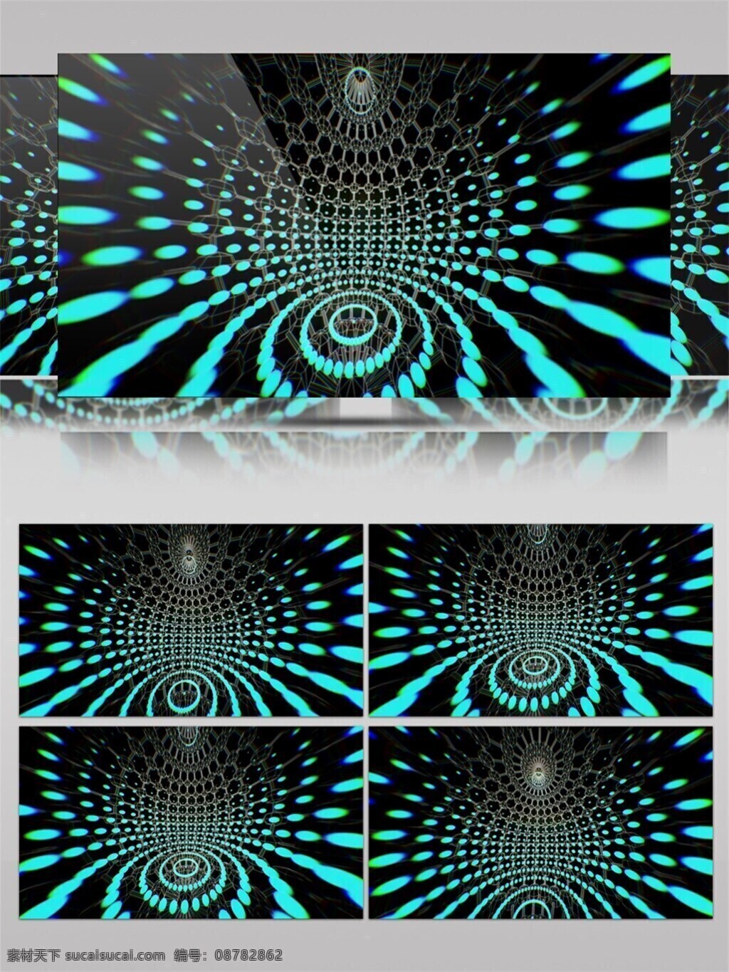 迷宫 般 花纹 动态 视频 颤动 蓝色 科技 视频素材 动态视频素材