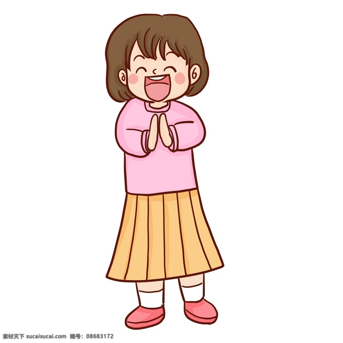 元宵节 女孩 节日 免 抠 元素 唯美 手绘 卡通元素 少女元素 插画人物