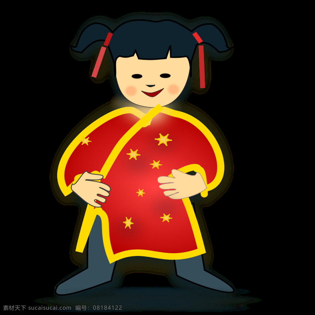 中国 女孩 图标 矢量边框花纹 矢量花纹素材 矢量图库 中国女孩图标 花纹花边