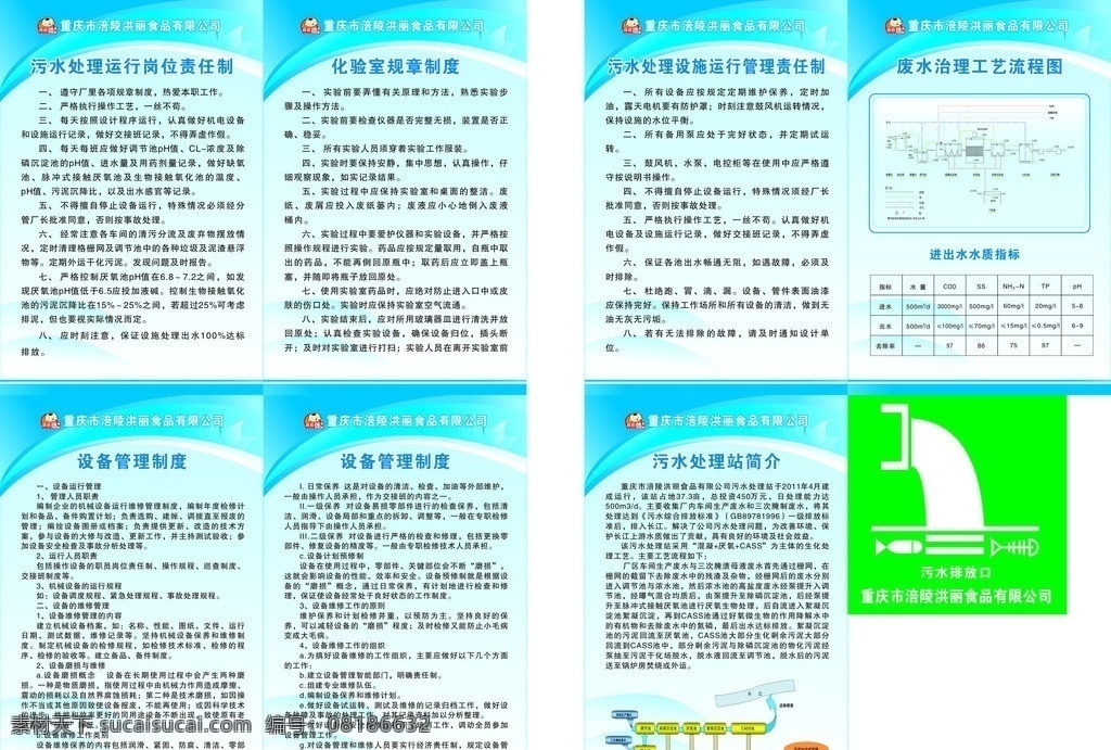 洪丽食品制度 制度 污水处理 岗位责任制 化验室 规章制度 流程图 设备管理制度 污水 处理站 简介 洪丽食品 洪丽食品标志 矢量