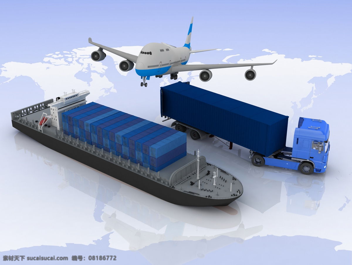 飞机 货车 轮船 交通运输 运输工具 快捷 方便 速度 物流 火车 世界地图 轮船图片 现代科技