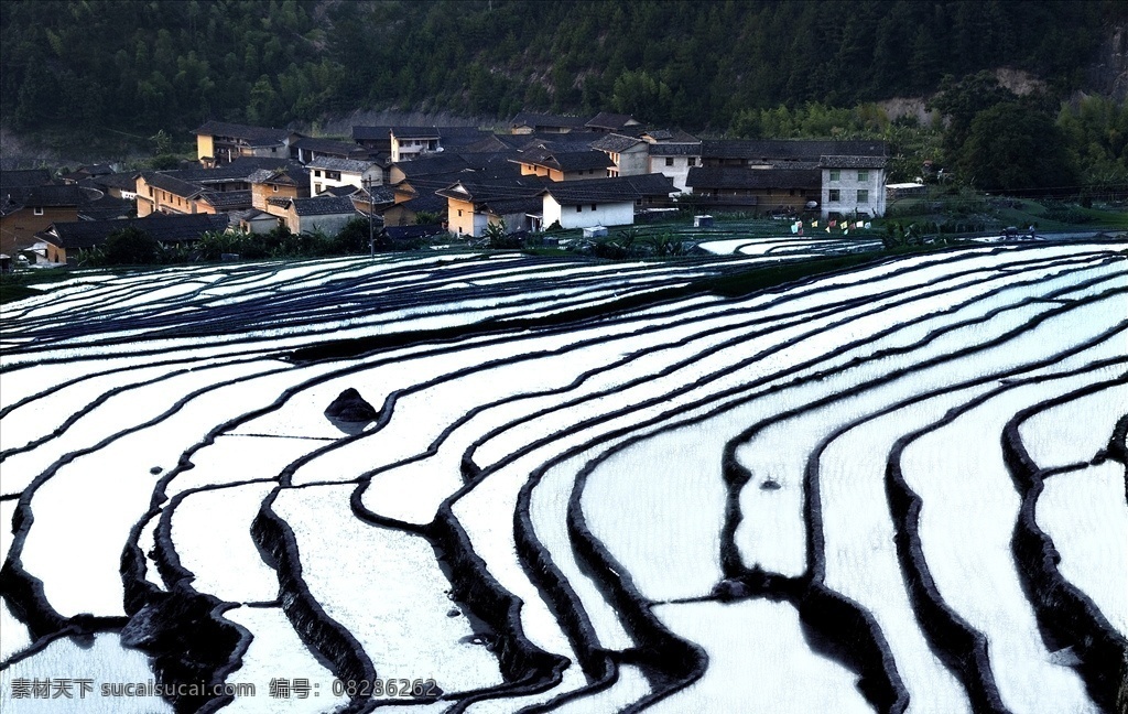 福建土楼 田园风光 梯田 古民居 土楼摄影 自然景观