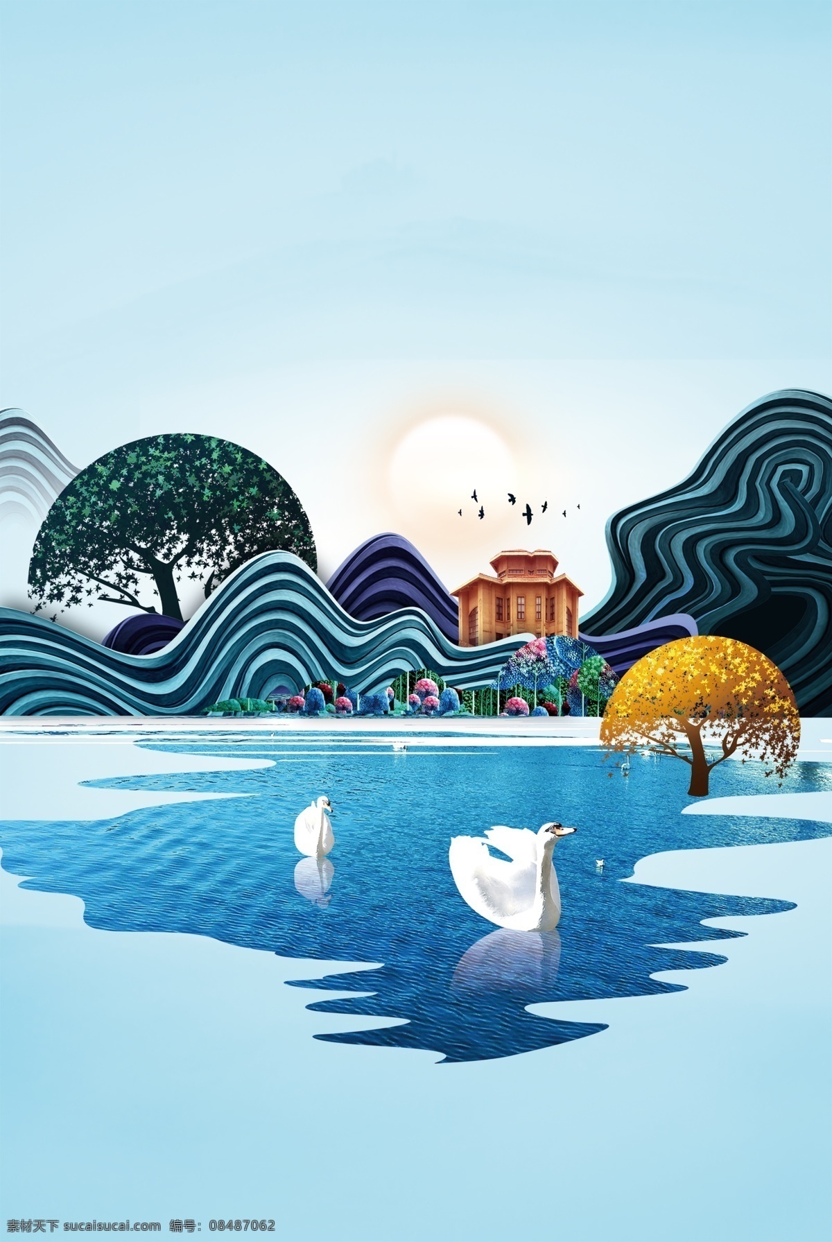 房地产背景 地产背景 品质地产 广告形象画 唯美孔雀 熏衣草 熏衣草庄园 紫色调 风情小镇 花海 报版形象稿 繁花似锦 别墅地产 房地产 立体花朵背景 品质 精致 孔雀羽毛 洛可可风格 璀璨花朵背景 钻石 繁华 豪华 大气 细琢小平面