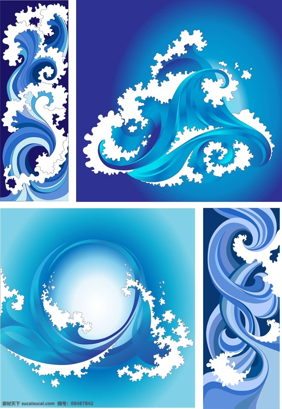 矢量浪花 海浪 水花 立体浪花 海洋 商场 零售 零售素材