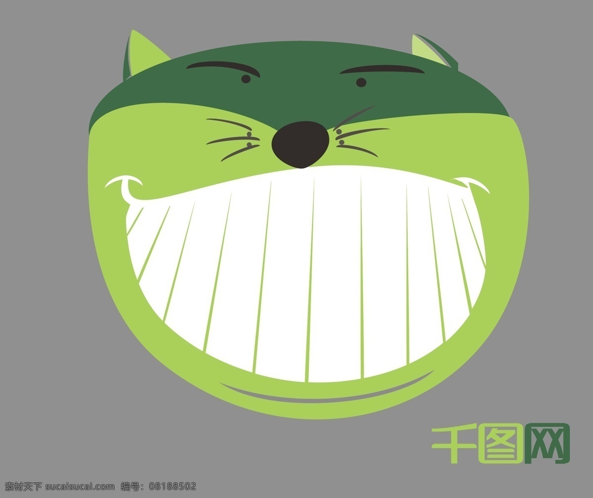 千 图 网 鼠标垫 猫 千图网 矢量图 咧嘴猫 千图猫 原创设计 创意设计