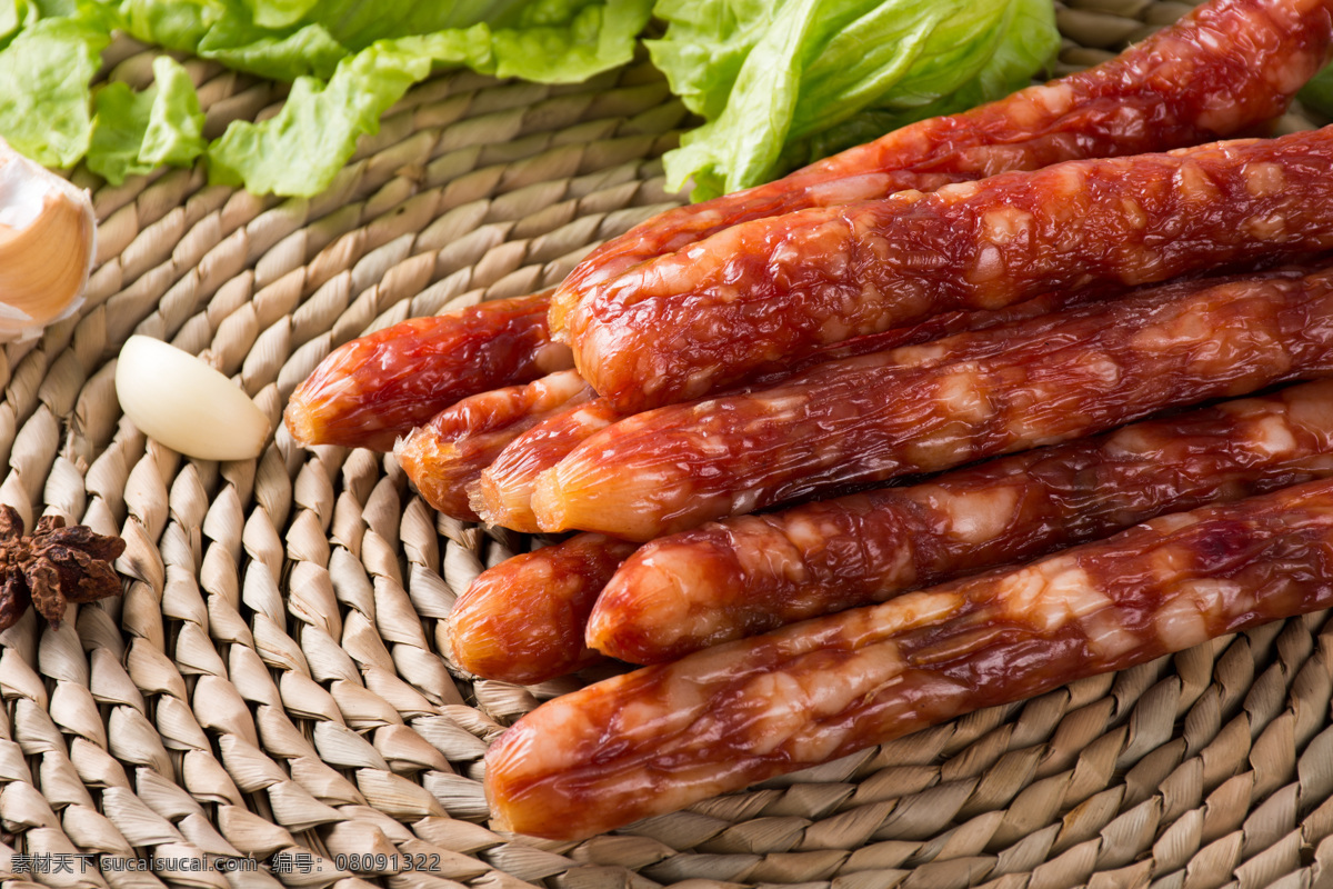 腊肠 香肠 肉肠 肉制品 美食 美味 餐饮美食 传统美食
