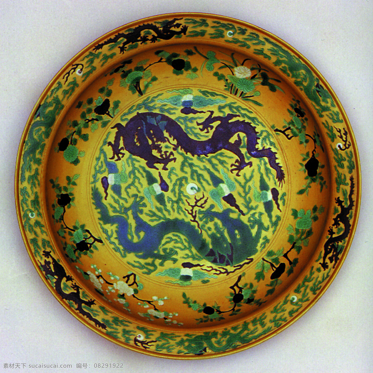 瓷器 盆子 静物 油画 写生 龙图腾 静物油画写生 绘画艺术 装饰画 无框画 其他艺术 文化艺术 黄色