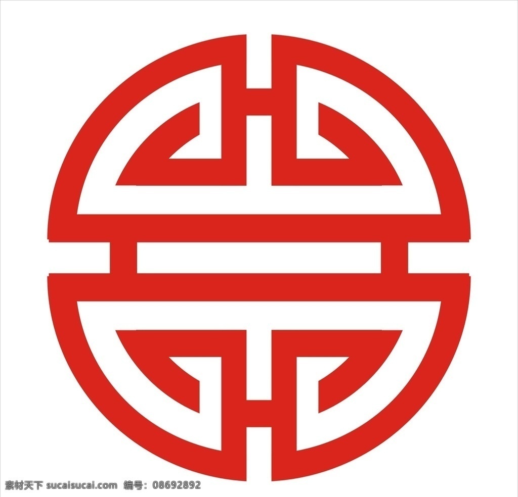 圆福矢量图 福 团寿圆 logo 福字 圆形 文化艺术 传统文化