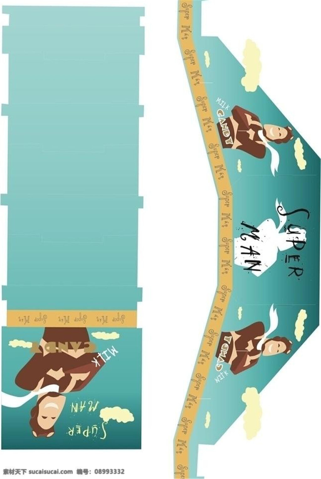 糖果 盒 包装 模板下载 展开图 矢量 包装展开图 包装设计 白色