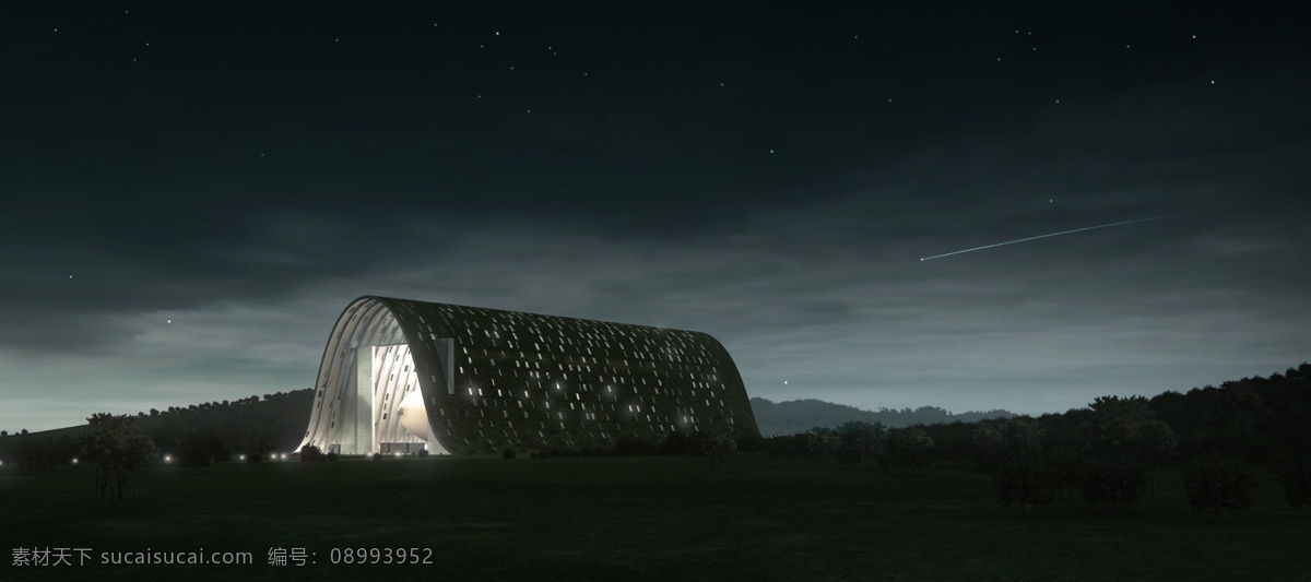 夜景 效果图 建筑 景观 办公大楼 道路 商业街 鸟瞰图 景区 度假区 学校 操场 灯光 环境设计 景观设计