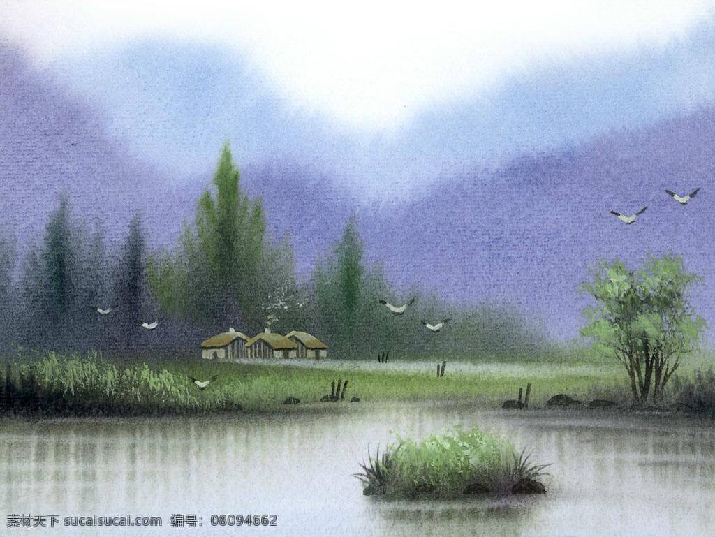 梦幻 山水风景 背景 壁纸 工笔 国画 蝴蝶 绘画 泼墨 山水 水墨 梦幻山水风景 中国画 桌面 艺术 写意 文化艺术