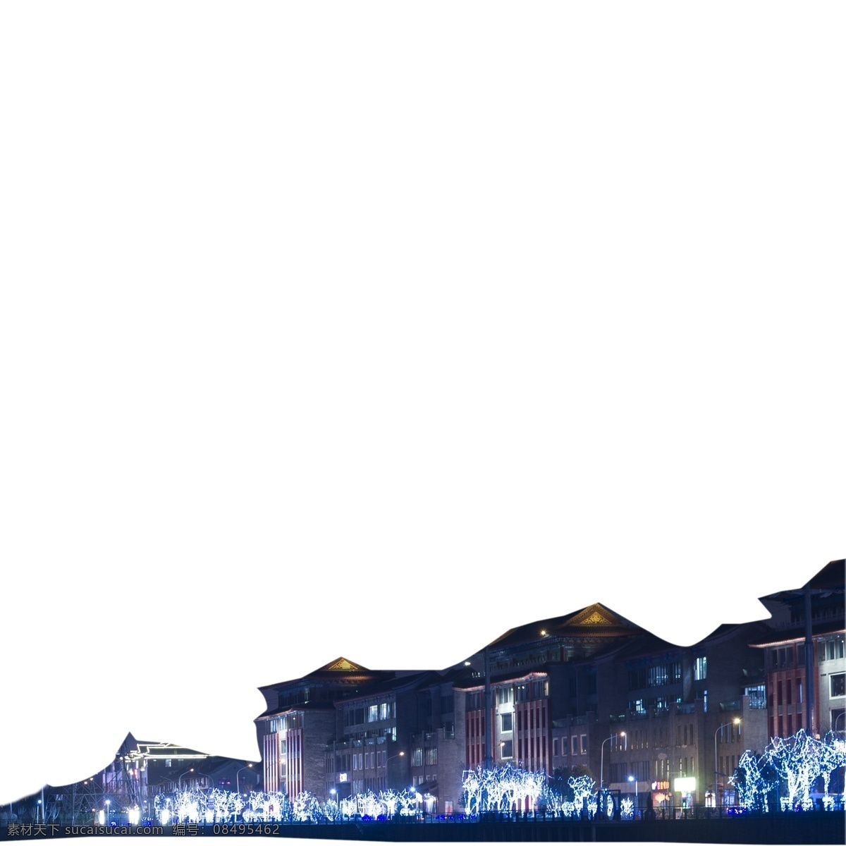 城市 夜景 免 扣 图 楼房 夜晚的楼房 沿江风光带 免扣图 夜晚