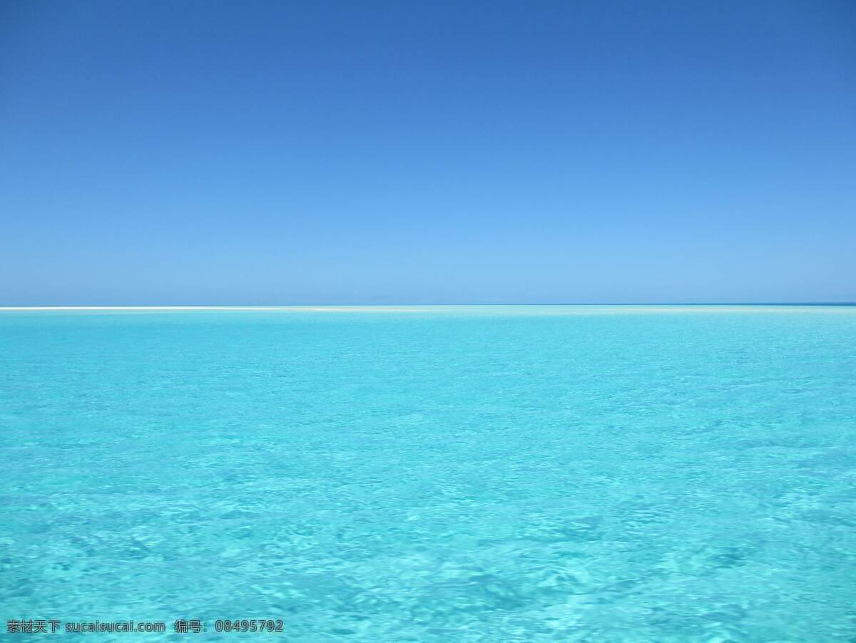 海水 蓝色 水 天 海平线 自然景观 山水风景