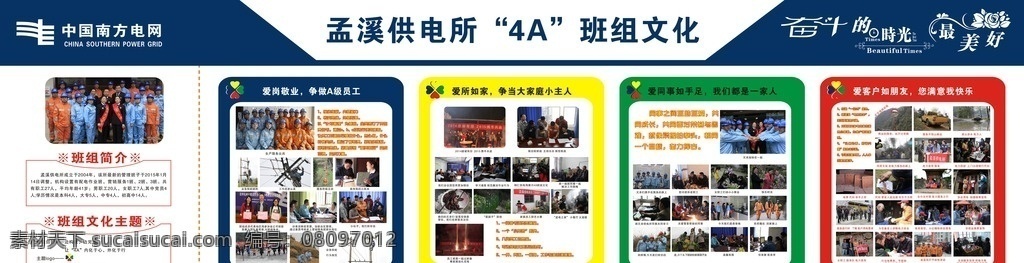 中国南方电网 展板 文化展板 文化墙 背景墙 相片展板 展板模板