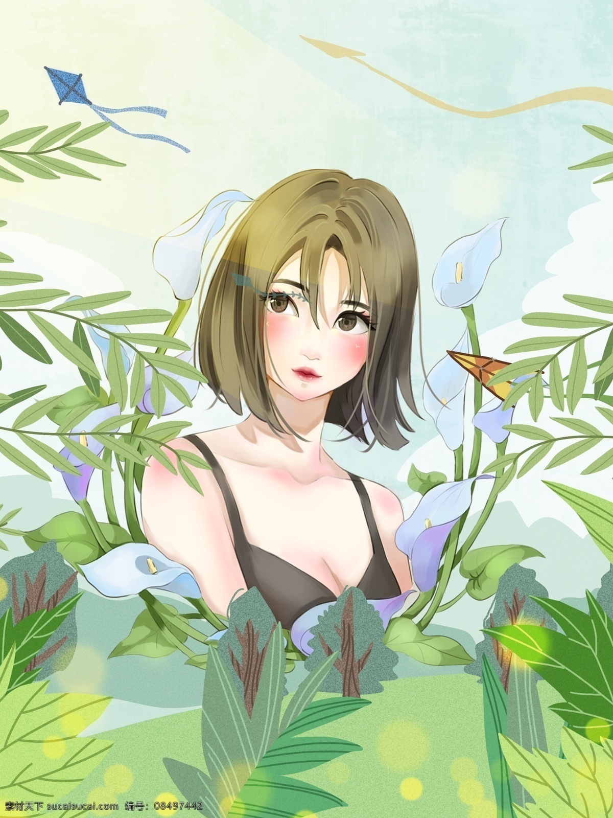 唯美插画 唯美 插画 少女 少女背影 小清新 春天 春天插画 踏青 樱花 樱花树 浪漫 唯美女孩 浪漫樱花 樱花树下 女孩插画 唯美背景 唯美素材 浪漫七夕 粉色海报 韩风 时尚展板 浪漫唯美 时尚插画 创意插画