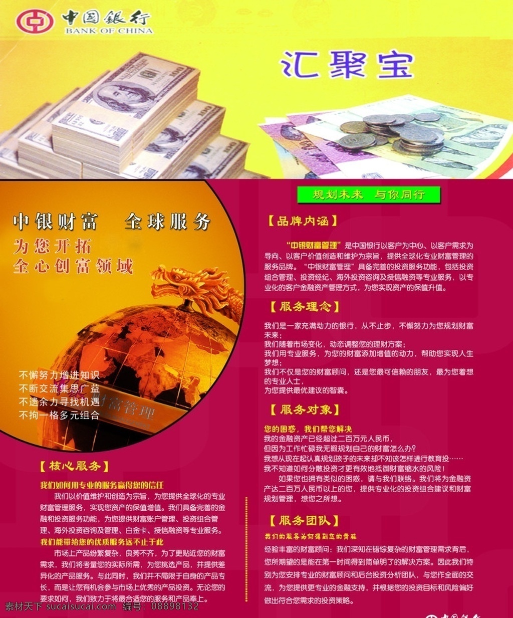 中国银行 宣传 银行 中行 汇聚宝 中行标识 老红色背景 分层 源文件