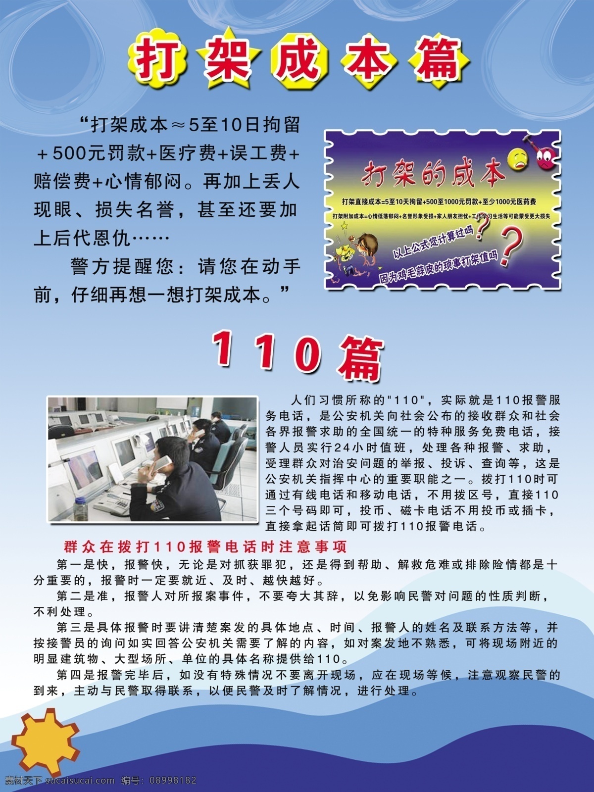 打架成本挂图 打架 斗殴 打架成本 公安局 派出所 警察 安全防范 生命 珍爱生命 尊重 展板模板 广告设计模板 源文件