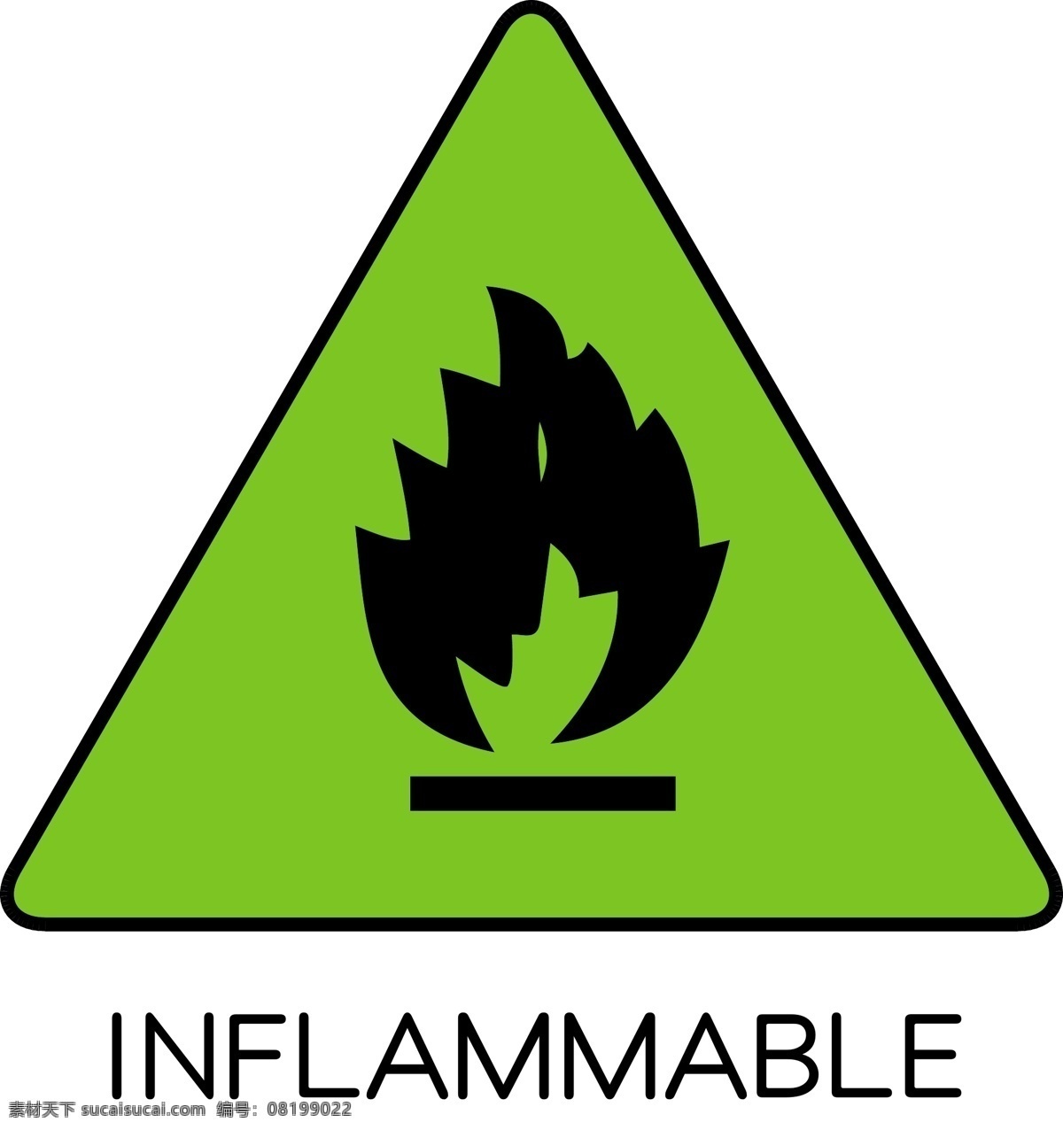 易燃气体标志 易燃 易爆 防 火标志 inflammable 标志图标 公共标识标志