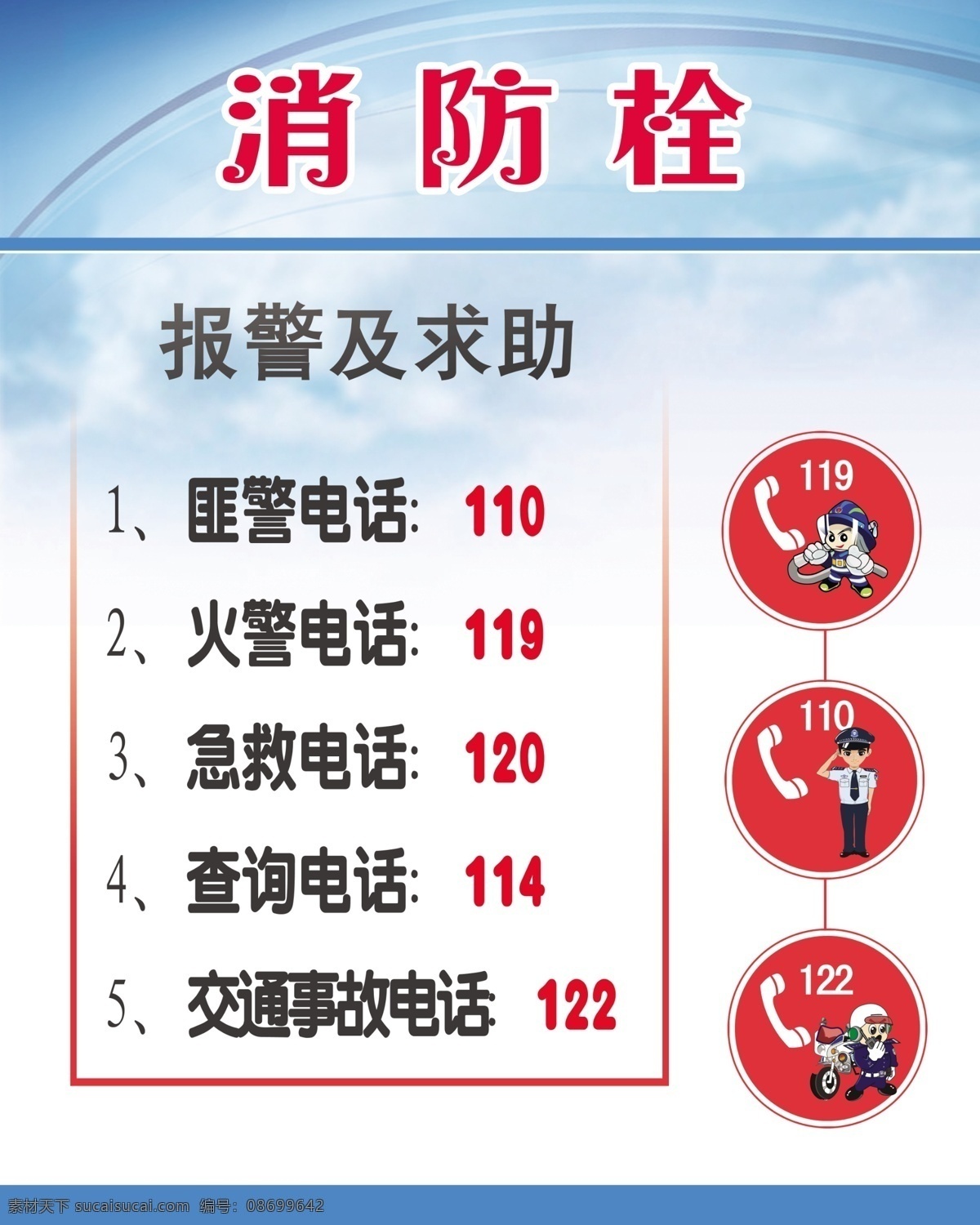 消防展板 消防栓 消火栓 报警 求助 电话 宣传 漫画 展板模板 广告设计模板 源文件
