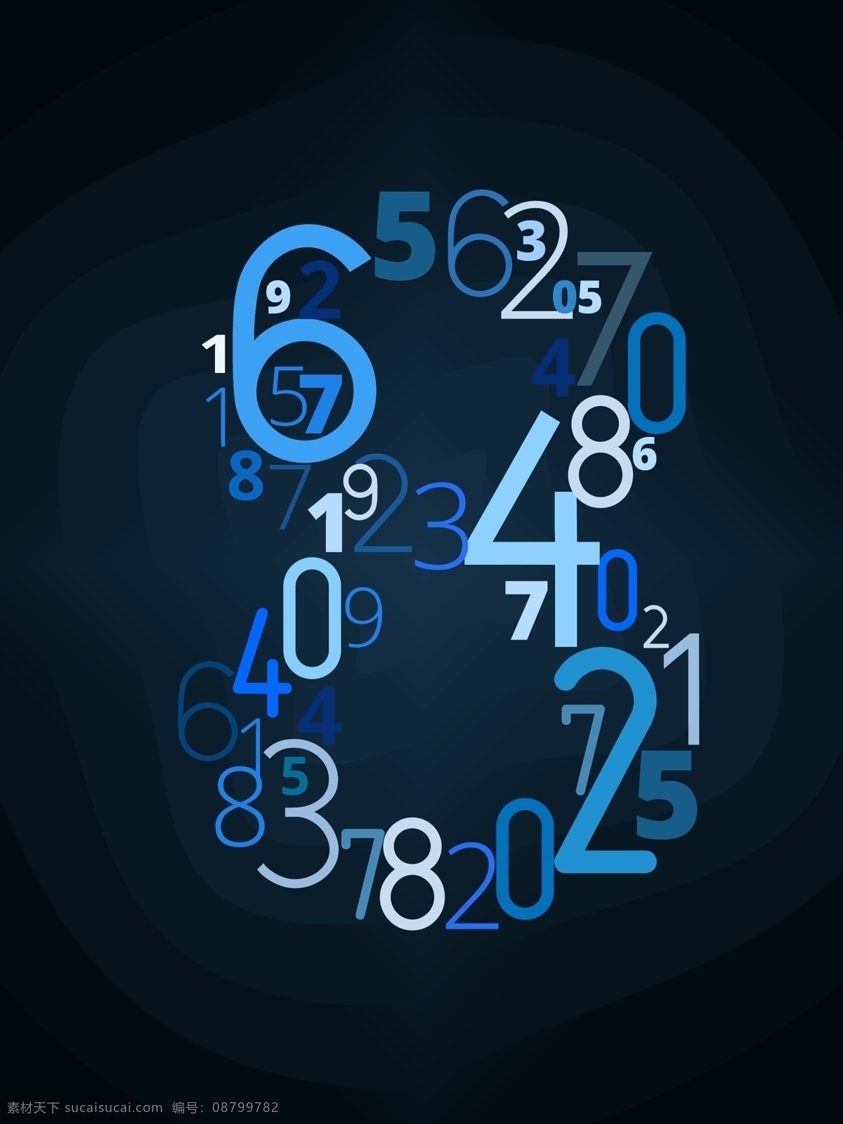 创意数字8 数字8 阿拉伯数字 数字艺术字 创意字体 书画文字 文化艺术 矢量素材 黑色